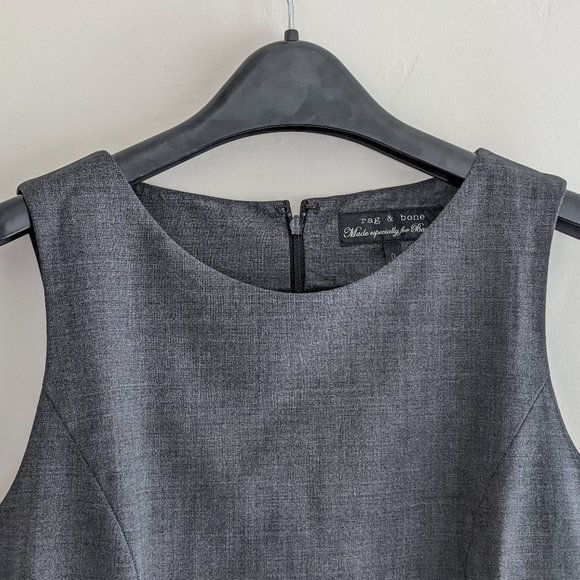 Rag & Bone | Heather Grey Wool Sheath Dress Size 0 - Picture 3 of 8